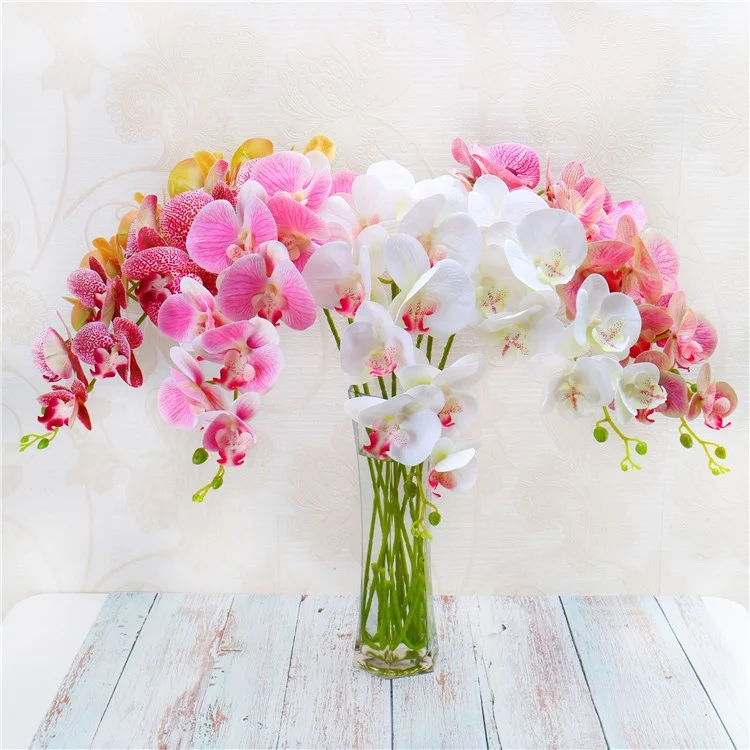D1144 Factory Direct Artificial Flower Orchid New Design Real Touch Orchid Wholesale For Decoration