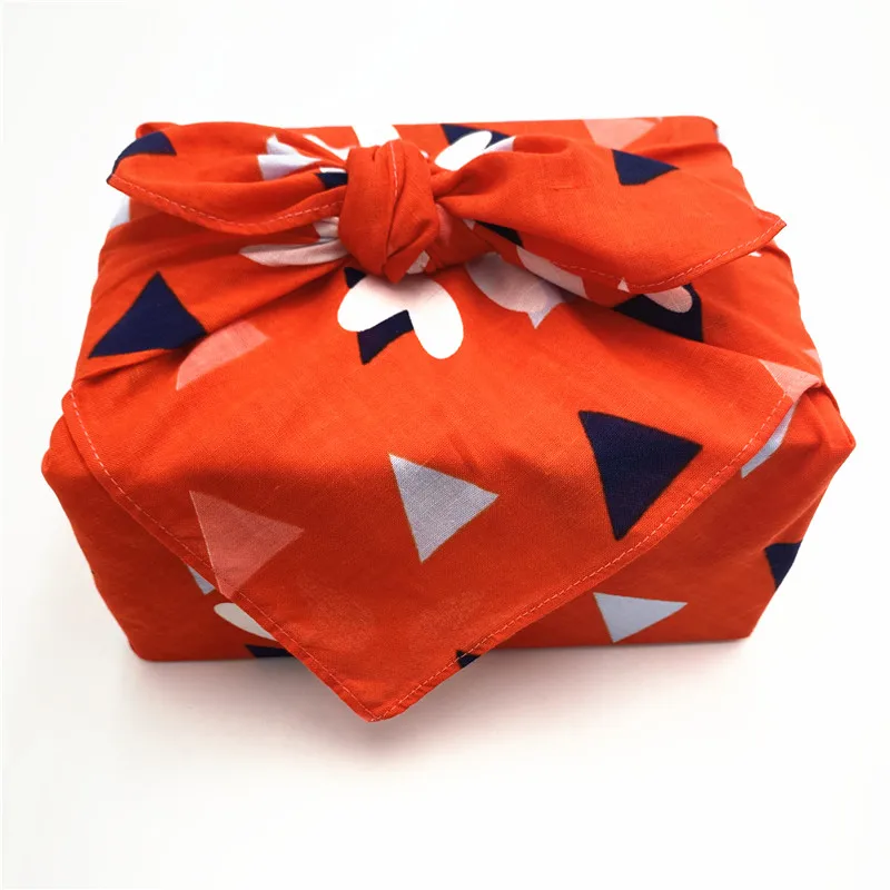 100% cotton Japanese style  heart in red color wrapping furoshiki