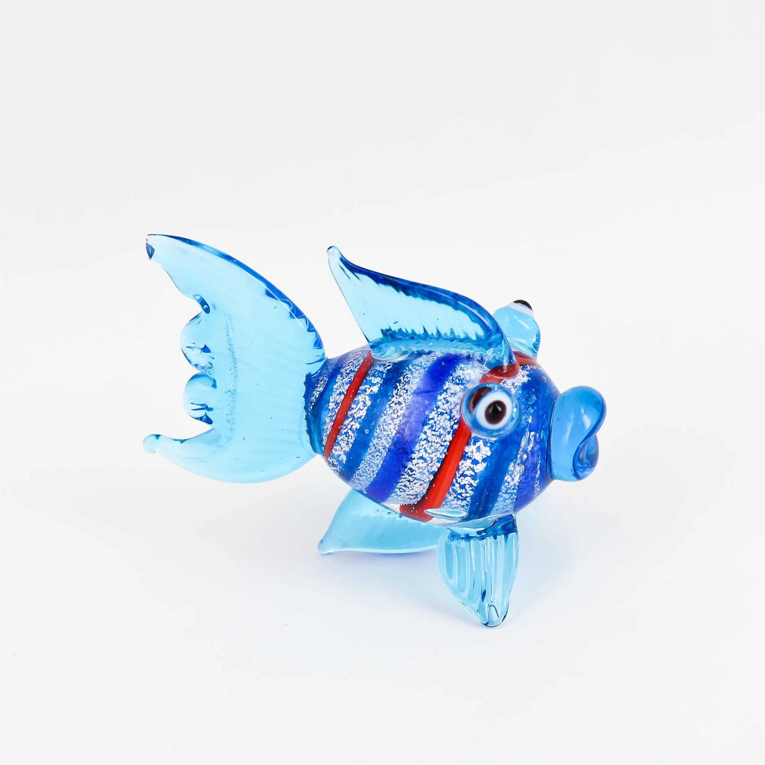 Murano Glasses Animal Figurines miniature blown glass fish figurine
