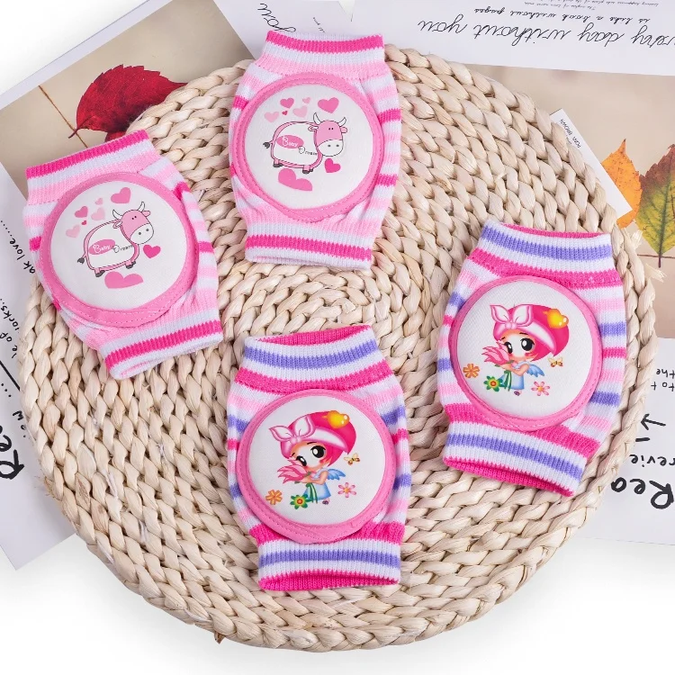 Горячая Распродажа, цена со скидкой, удобные мягкие тканевые Детские наколенники для ползания