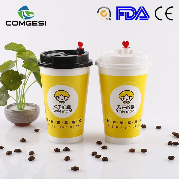 China Wholesale Cold Drink Single Wall Mcdonalds Printed Coffee Cup Pe Coated Insulated Paper Cup Design With Lid