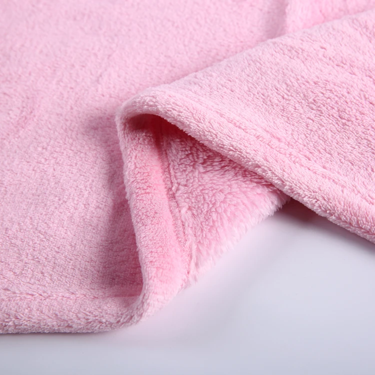 
Cute design collapsible coral fleece hooded children baby swaddle blanket 