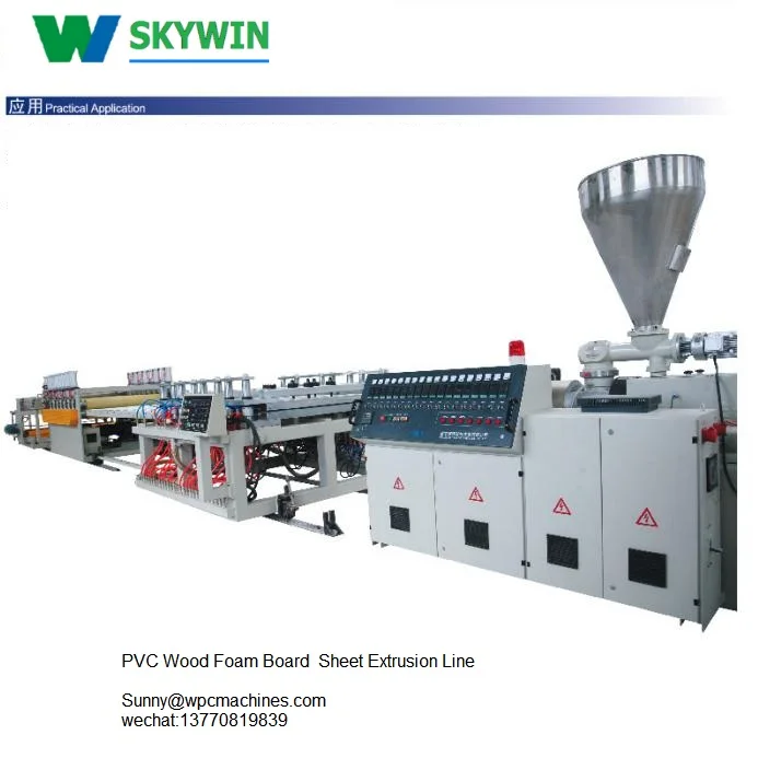 WPC foam board  extrusion machine for kitchen board