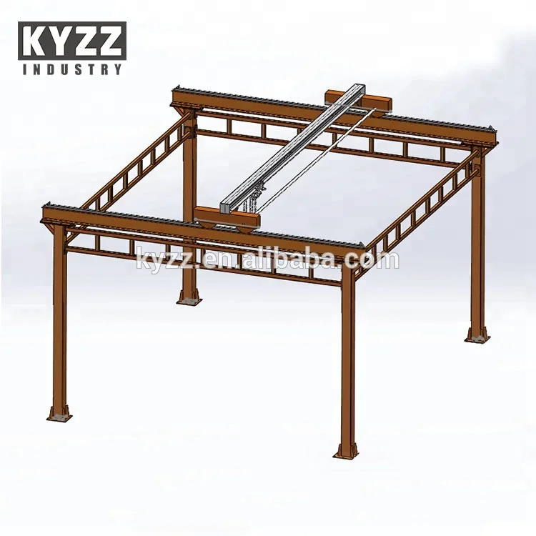KYZZ Free Standing Workstation Used overhead Bridge Crane 2 3 5 10 20 ton Price for Sale
