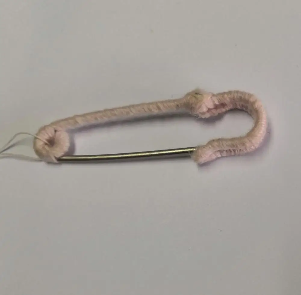 metal safety pin fashion safety pin fabric covered safety pin for garment accessories