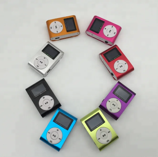 Hot sell Mini Clip USB MP3 Music Media Player / LCD Screen Clip USB MP3