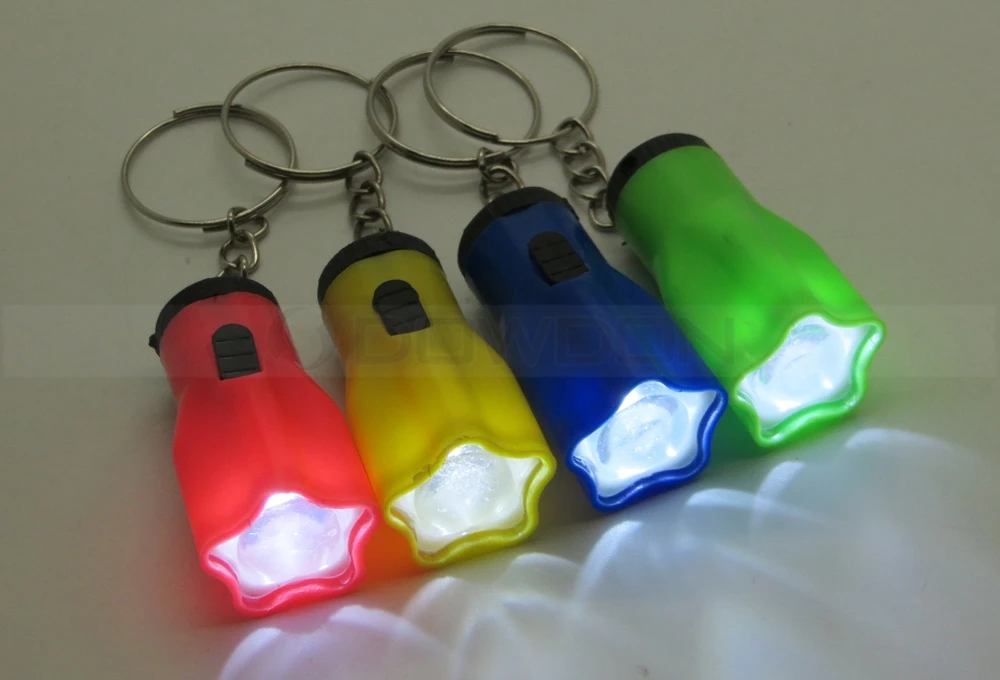 Mini Home LED Portable Star Flashlight Key Chain Torch with Battery