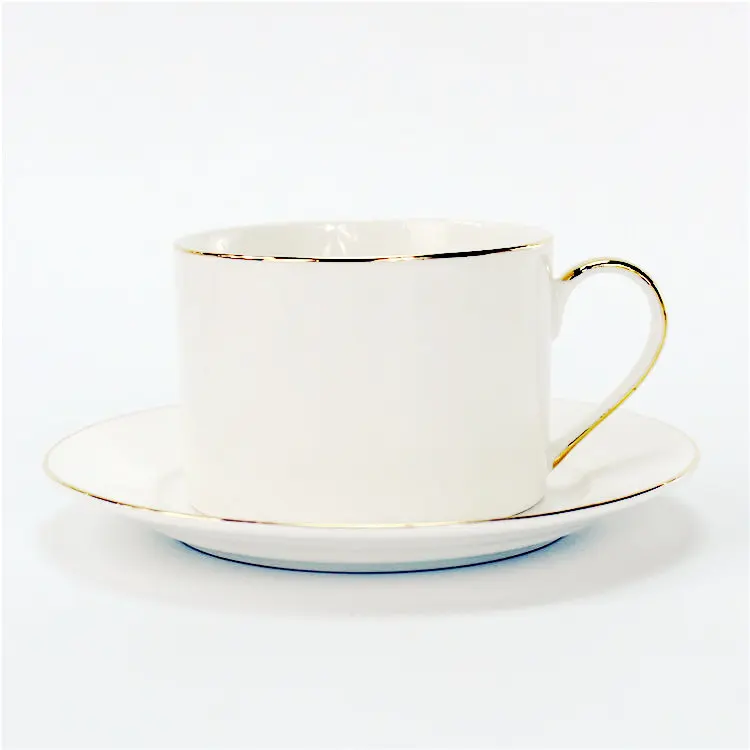 Пищевая Золотая кружка под заказ, чайная чашка и блюдце для капучино/чая