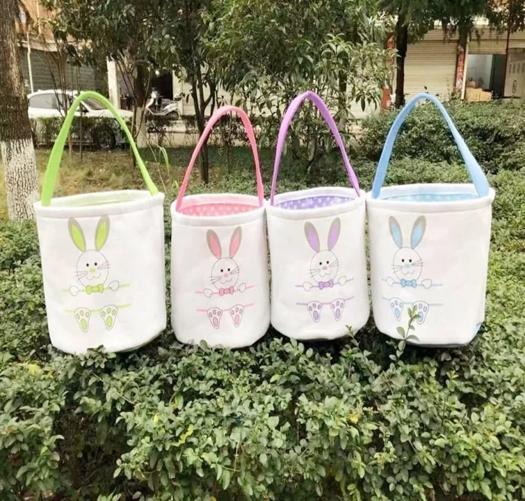 
Easter Gift Bunny tote Bag Easter basket with handle Easter decoration toys 