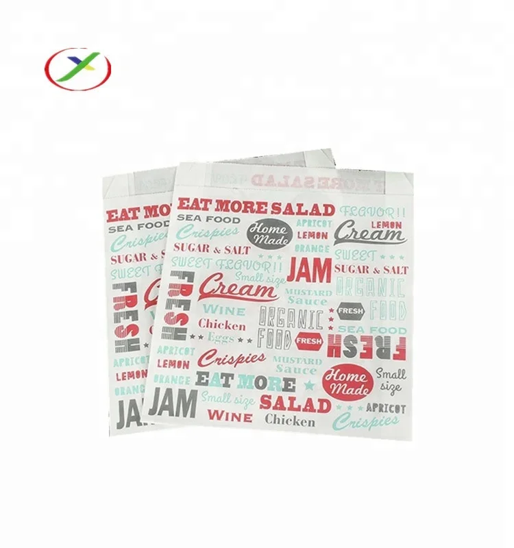 Roast chicken greaseproof paper bag for packaging