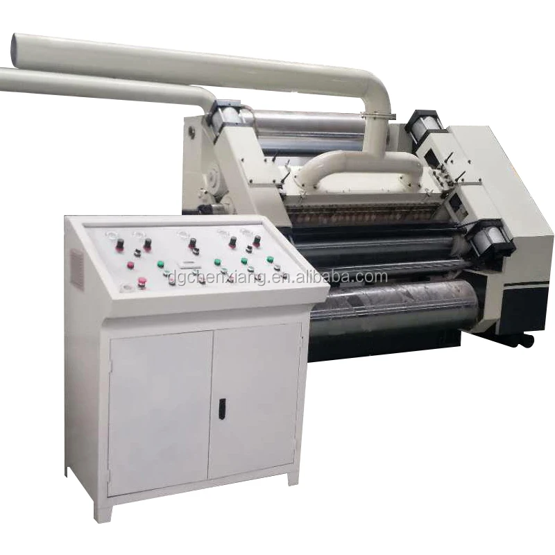 Factory Price Fingerless Vacuum Adsorption Single Facer Corrugated Machine / Single Facer for Sale