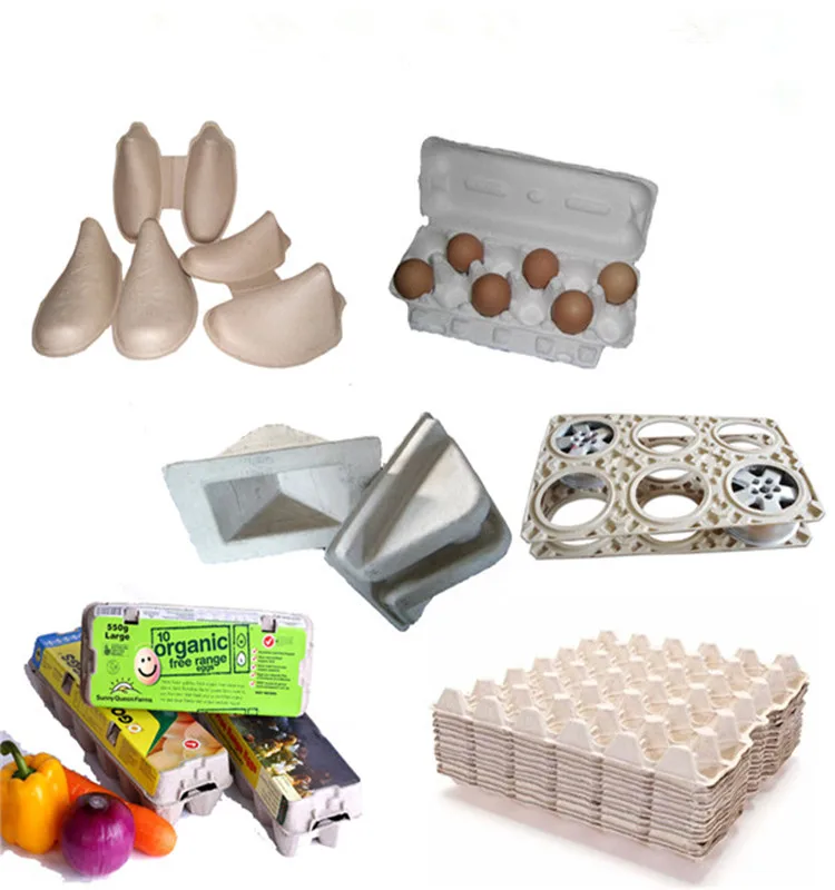 Pulp Moulding Process Type and Egg Use 6 hole /12 hole paper egg tray production line