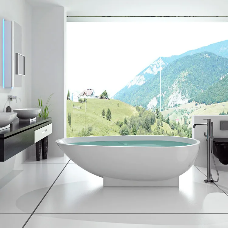 SM-8616 Wholesale solid surface bathtub luxury bathroom bath tubs
