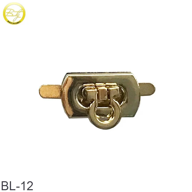 Free Design Lock Metal Hardware Accessories Custom Metal Turn Twist Lock Turn Lock For Handbag