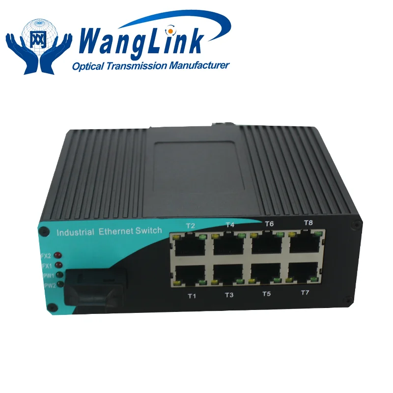 10/100/1000 1000mbase 8 RJ45 порт Ethernet LC разъем SC industrial ethernet switch