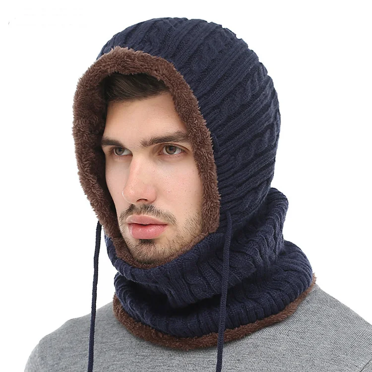 winter hat knitted beanie hats  Men Scarf skully Beanie hat  For Women Men Caps