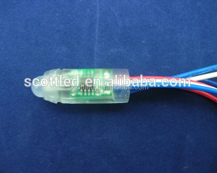 WS2811 12mm smart RGB pixel Holiday led light, DC5V, 6inch spacing between pixels