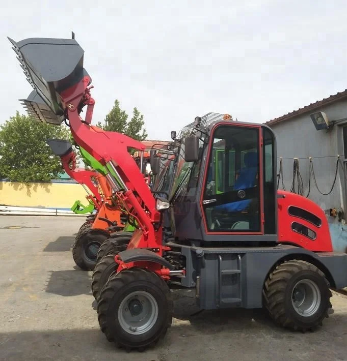 China ZL08 mini articulation frontal shovel tractor small hoflader loader for garden use