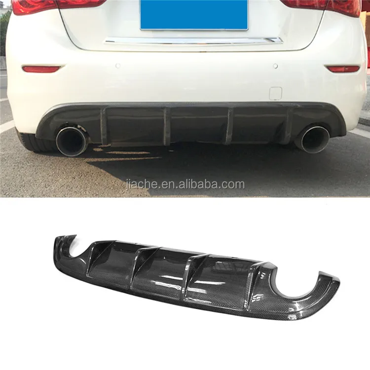 Диффузор для заднего бампера из углеродного волокна спойлер Infiniti Q50 Q50S 2014 2017 стильный аксессуар