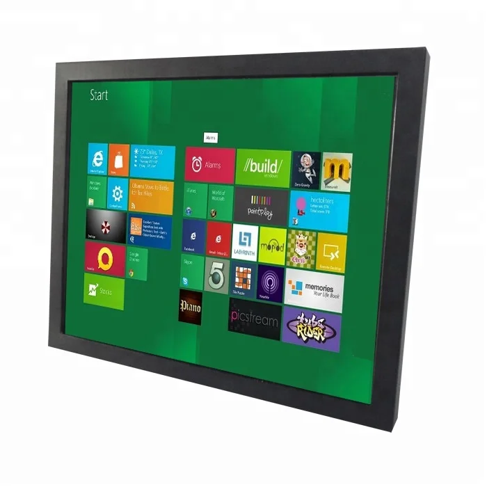 17 inch industrial LCD monitor touch screen optional for ATM kiosk gaming automation