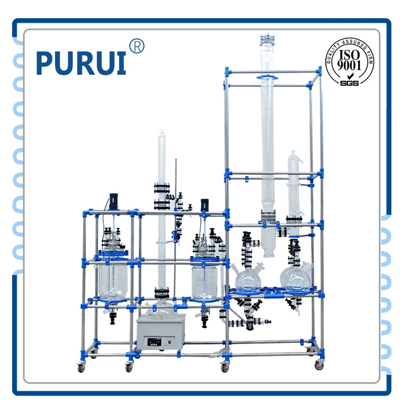 Промышленные стеклянный реактор с нагревающий термостат