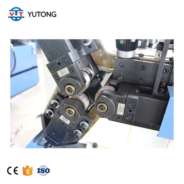 Three Axle electric driving thread rolling machine hydraulic 3 roller thread rolling machine