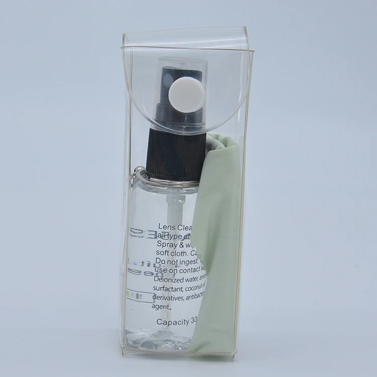 Anti Fog 30ML Spray Lens Cleaner Kit Included Screwdriver Eyeglass Cloth With PVC Package And  Liquid Lens Solution