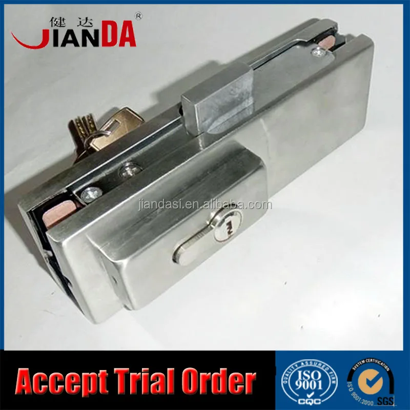 
Security Frameless Glass Door Bottom Patch Lock 