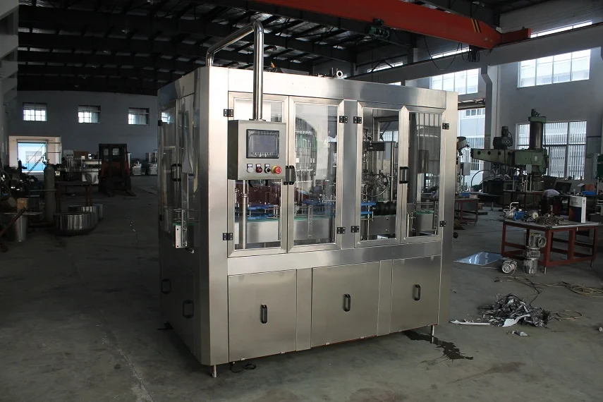 
Small speed 3 in 1 monoblock crown Cap automatic glass bottle draft beer filling and sealing machine 