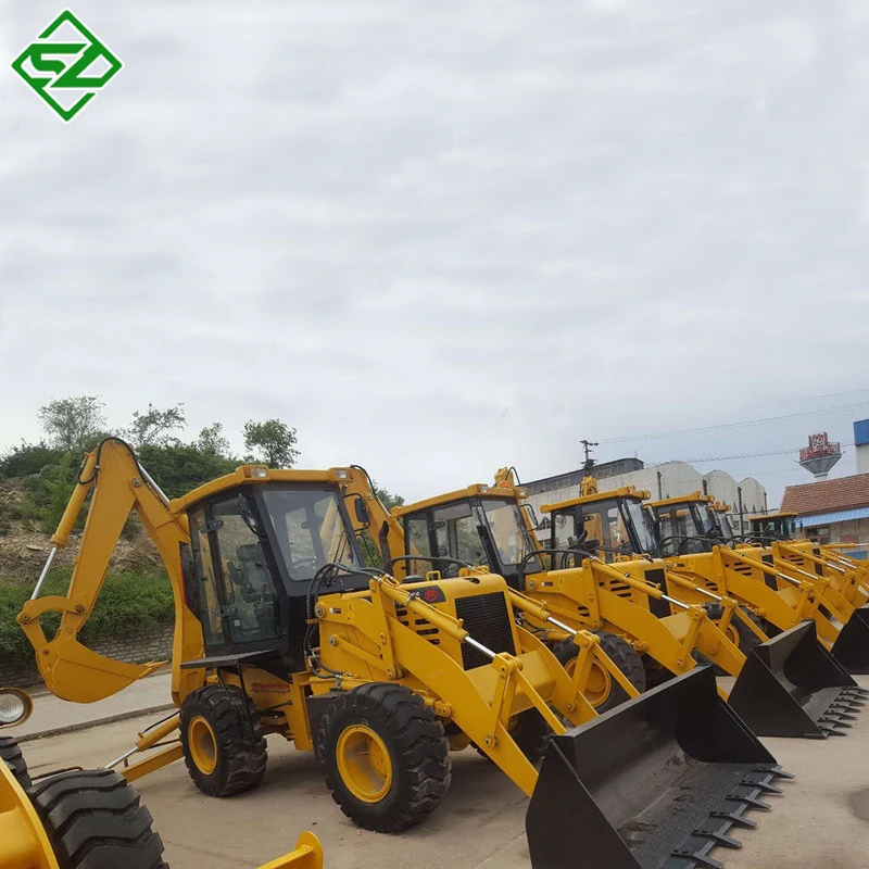 4wd 40hp tractor with front end loader and backhoe