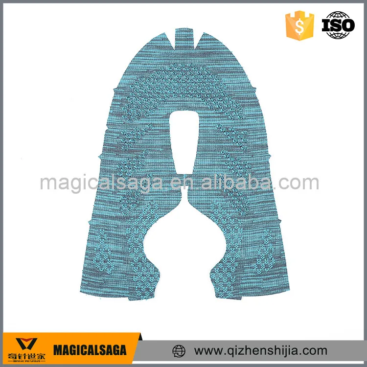 Low price handmade shoe making materials waterproof shoes vamps fly knitted