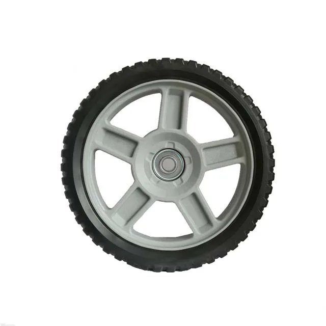 12 inch garden cart wheel/300mm garbage bin wheel/big wheel plastic wheelbarrow