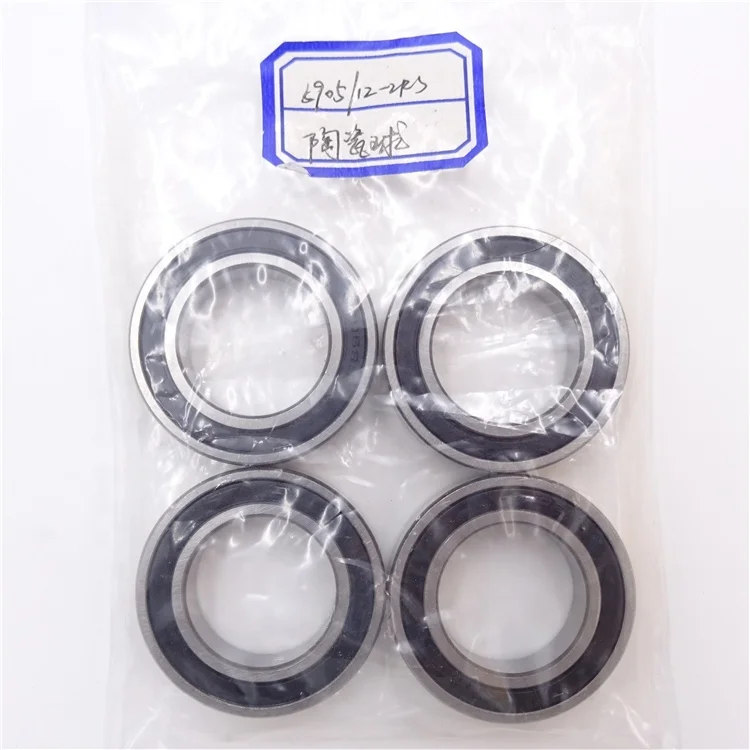 25x42x12mm bearing 61905 2RS Ceramic Hybrid Si3N4 ball Chrome Steel Bearing