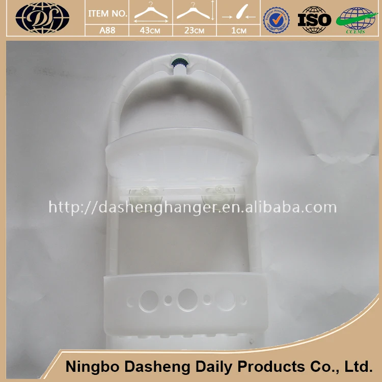 
Best Selling custom bathroom hanging plastic shower caddy 