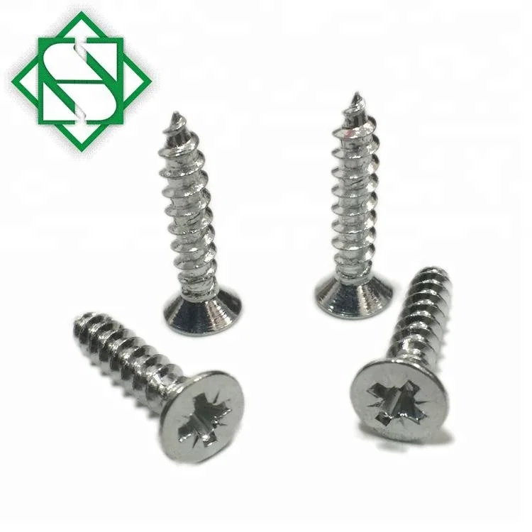 DIN7982 Countersunk Head Self Tapping Screw Zinc Plated