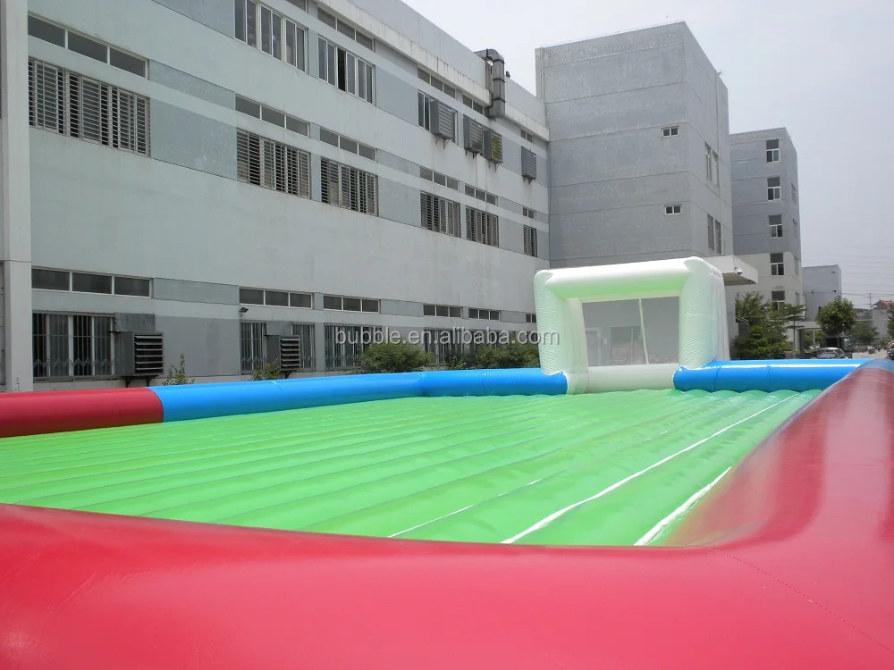 Bouncy Inflatable Soap Soccer Court,Soft Inflatable Soap Football Field, Soap Soccer Pitch