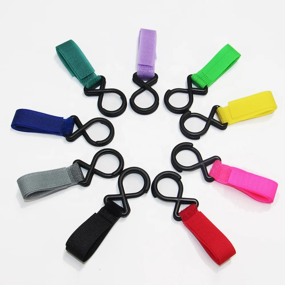 Cheap Universal multipurpose Baby Stroller Accessories premium Buggy Clips pram Hanger plastic diaper bag Cart Hooks wholesale