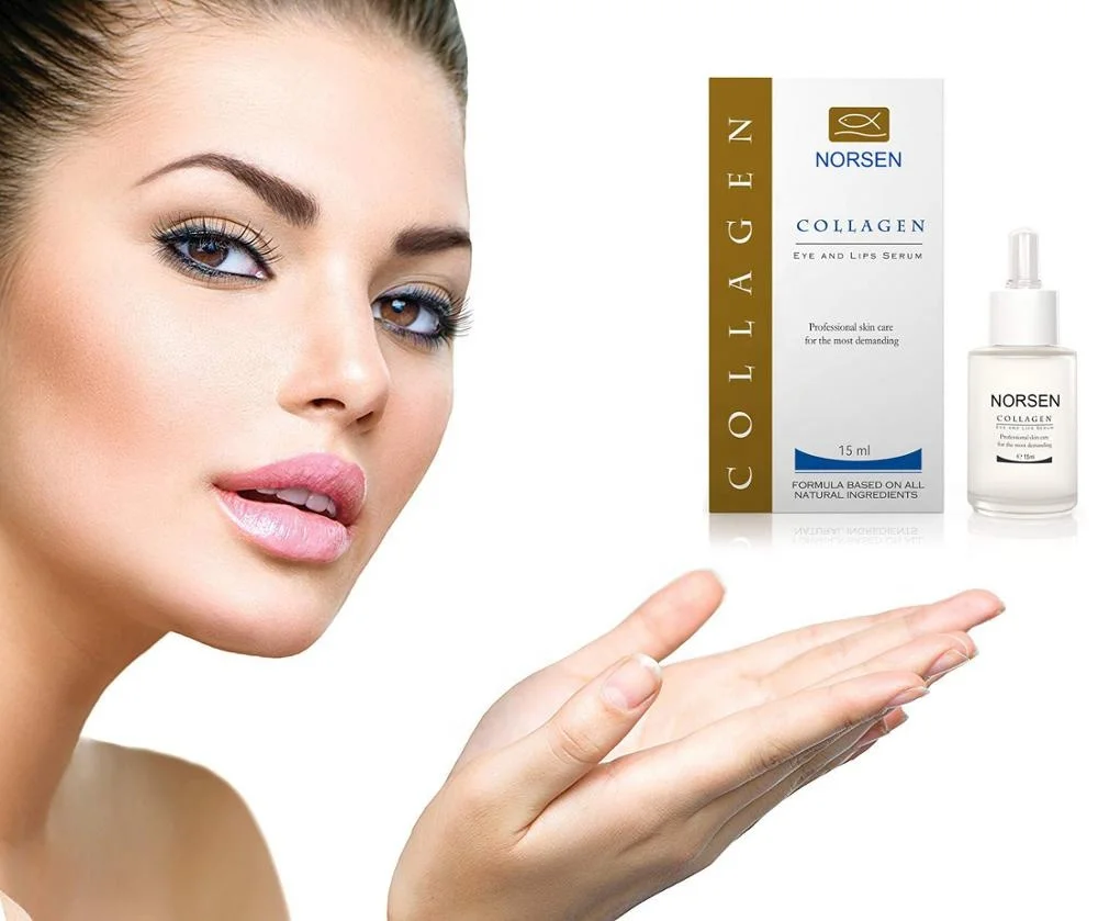 Organic Moisturizing Anti Aging Collagen Eye Serum Hot Selling Natural Glass Bottle Liquid Female 3 Years Sample Size 30 Days