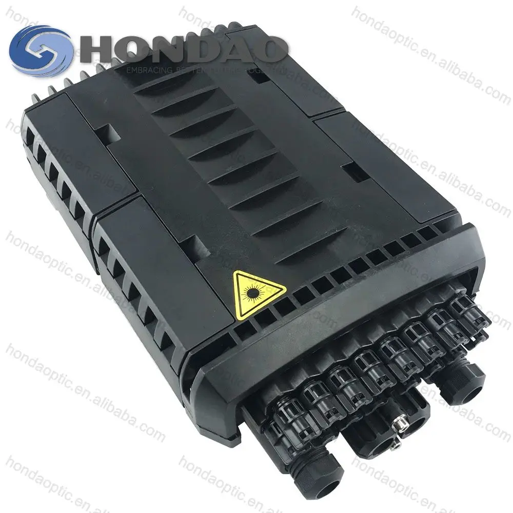 hondao outdoor caja empalme fibra optica 48 hilos con bandeja para fusion de la fibra optical fiber cable joint box