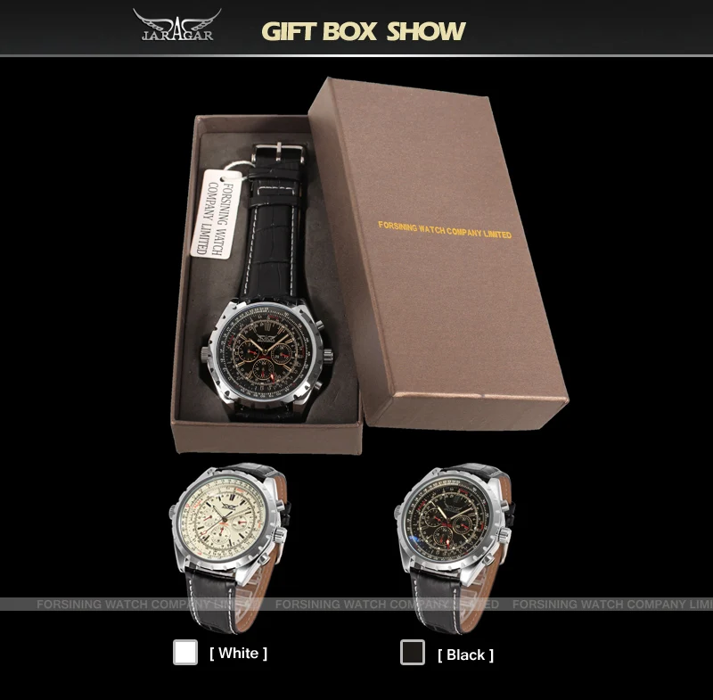 China Factory Brand Jaragar Watch Custom Men Dress Multifunction Date Classic Relojes Big Automatic Custom Mechanical Wristwatch