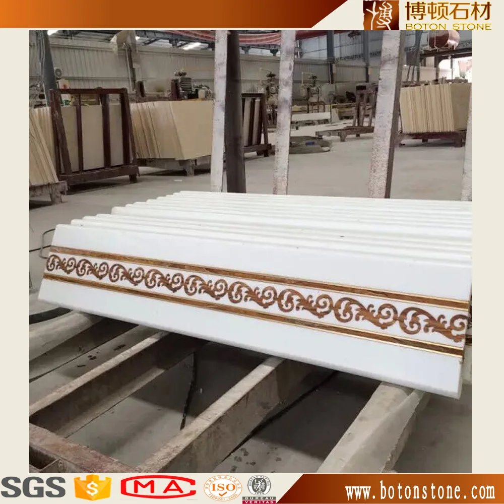 Chinese Nano glass stone floor border for indoor decoration/ edging border stone