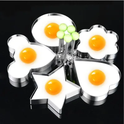 Different Shapes of Stainless Steel Egg Ring for Your Choosing