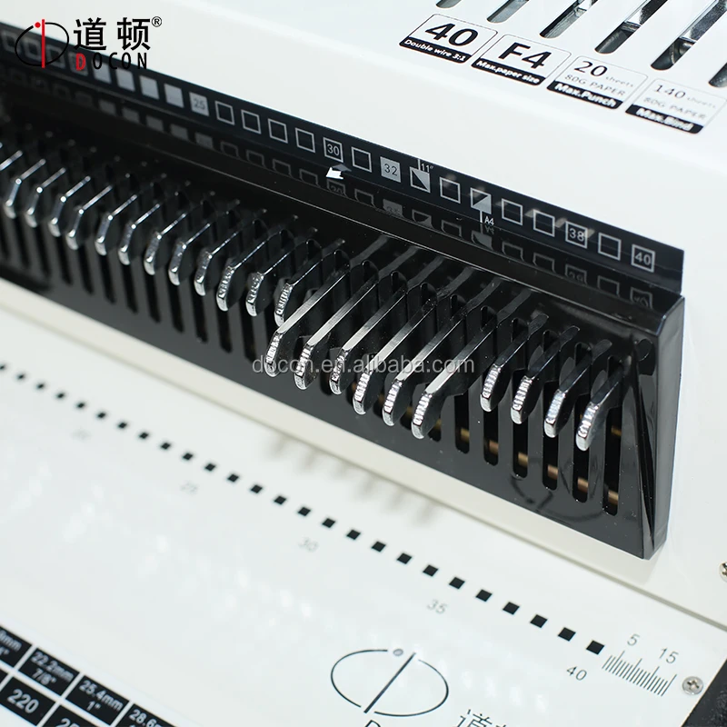 Manual comb binder machine