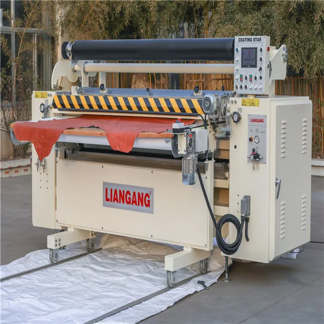 
High quality roller coating machinery for leather processing. 