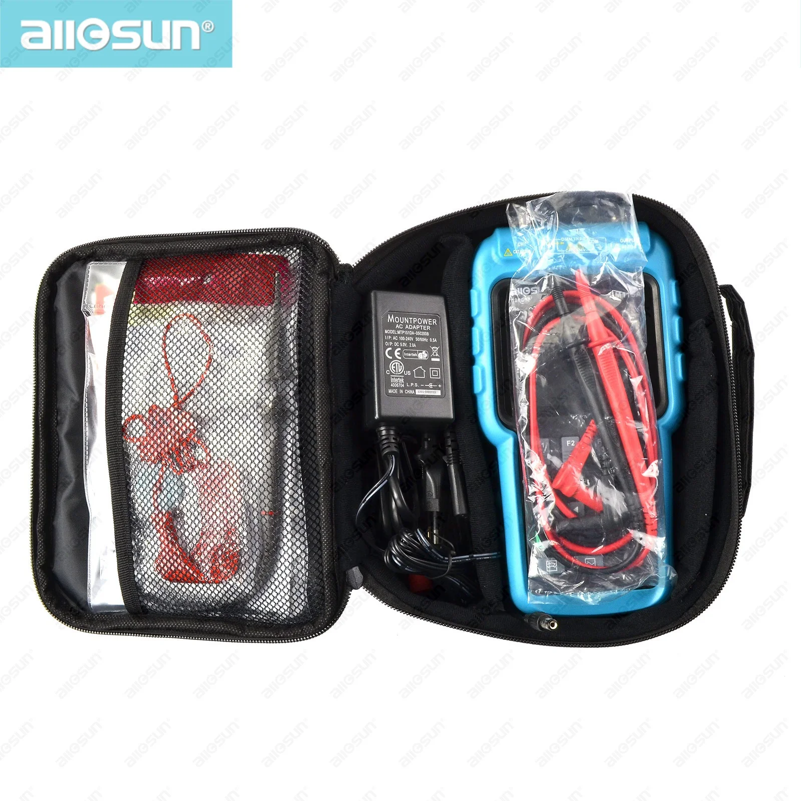 all-sun EM115A Handheld Oscillograph 3 in 1 Multi-function Oscilloscope 50MHZ Color Screen Scope meter Single Channel Hot Sale