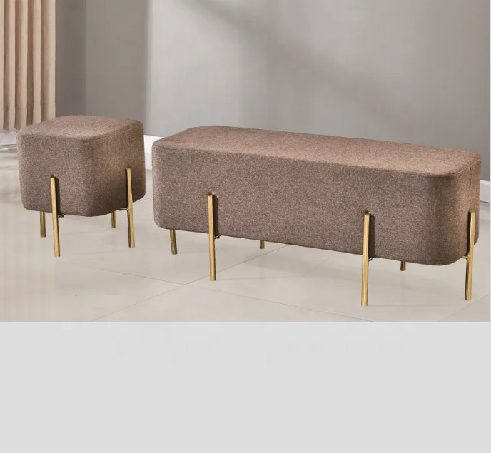 Современный тканевый пуф, табурет, оттоманка, скамейка для хранения