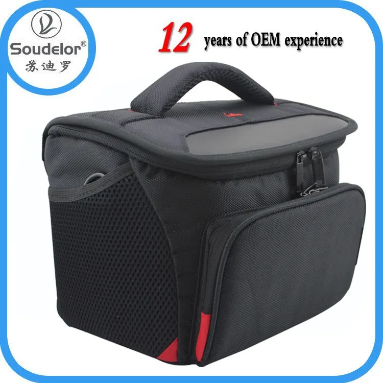 Nylon adjustable section digital dslr hidden camera bag