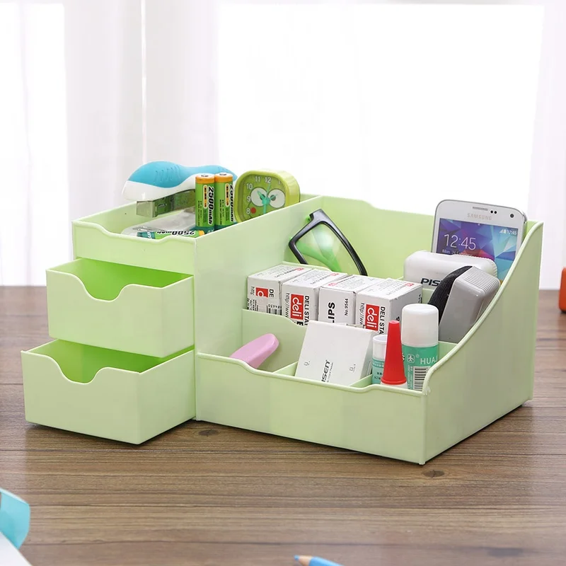 Cosmetic Make Up Box 2 Desk Makeup Organizer With Drawer