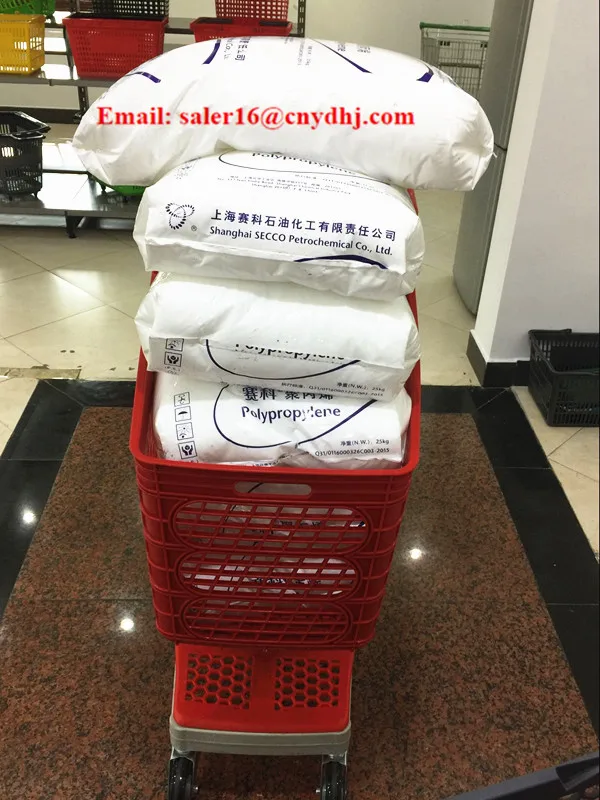 CE New Design Plastic Supermarket Shopping Trolley For Retail Store with 4 Wheels