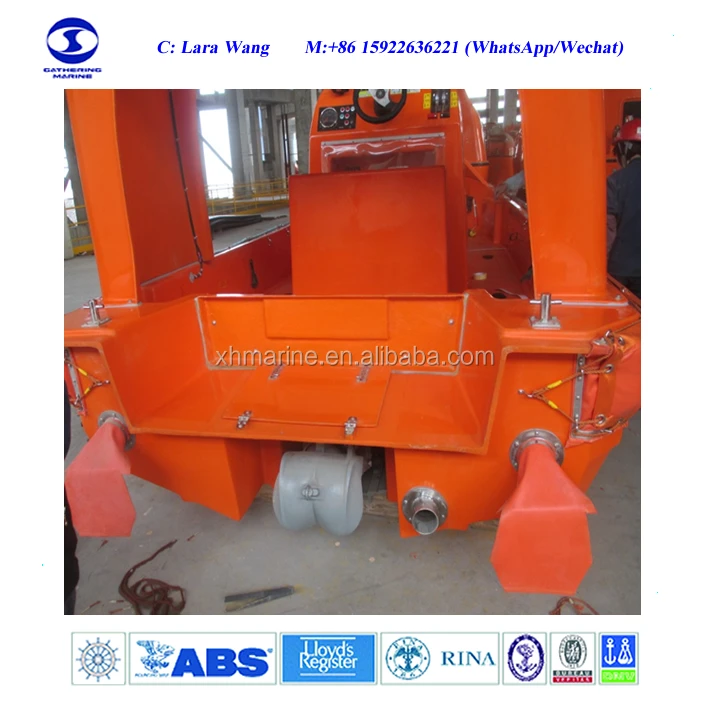 SOLAS Orange Color Fast Rescue Boat with 12 Persons Capacity